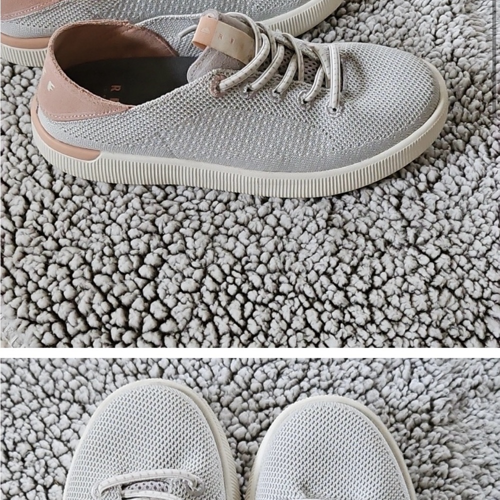 Reef Gray and Tan Sneakers Lightweight Knit Design